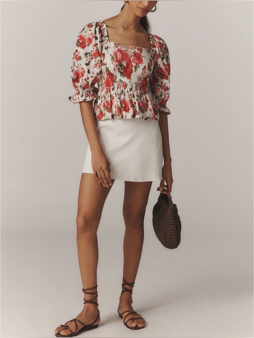 Anthropologie Smocked Sweatheart Blouse NWT! - Picture 7 of 16